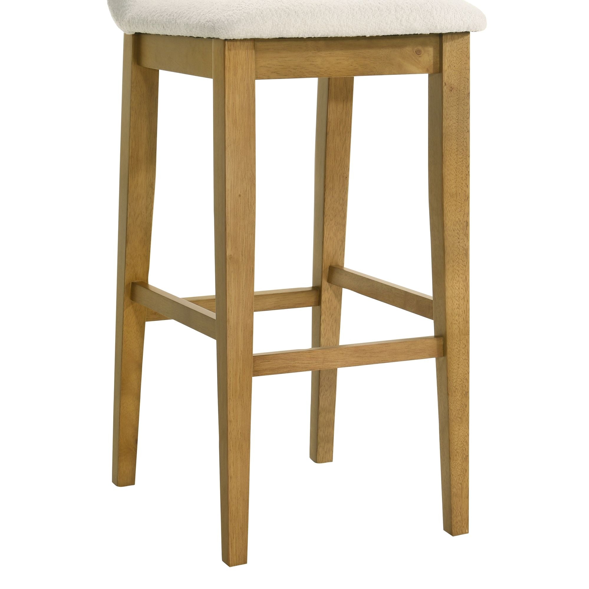 Annikah - Modern Transitional Wood Bar Height Kitchen Bar Stool