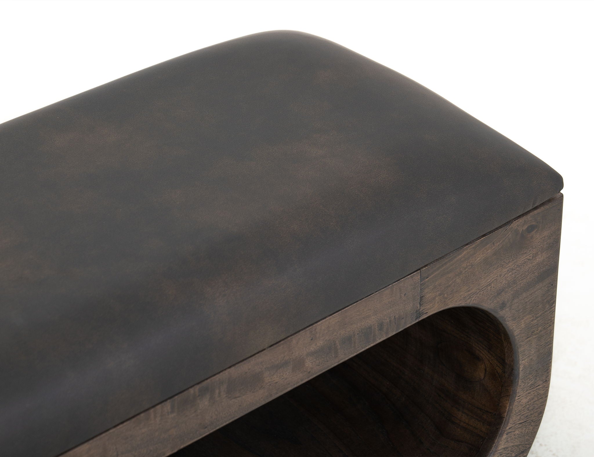 Balam - Wooden Bench With Cushioned Seat