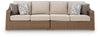 Laguna Heights - RAF/LAF Loveseat With Cushion (Set of 2) - Beige