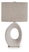 Trentlen - Paper Table Lamp - Cream / Gold Finish