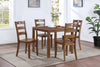 New Classic Furniture Salem Brown 5pc Dining Set