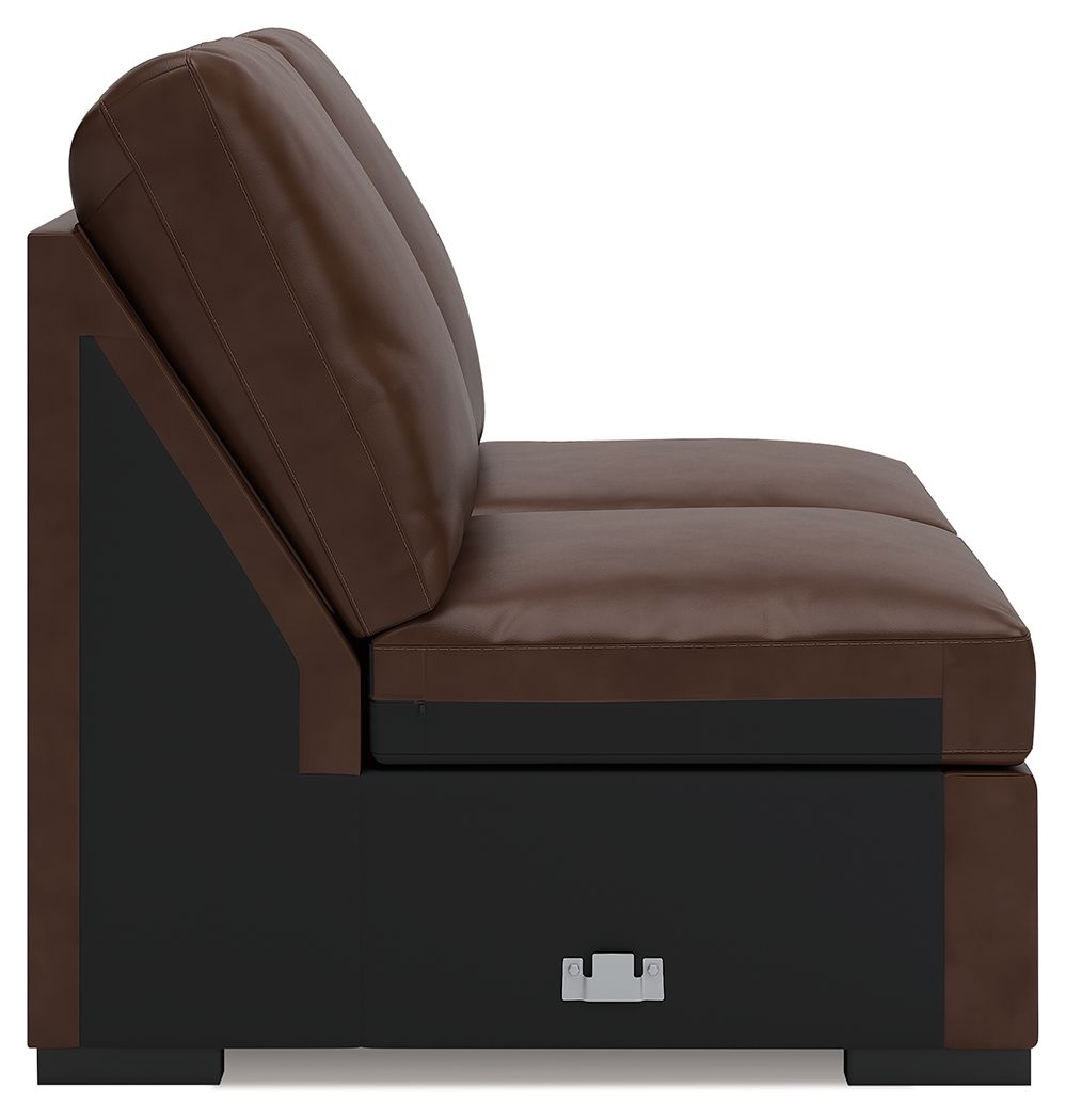 McDowlan - Armless Loveseat - Coffee