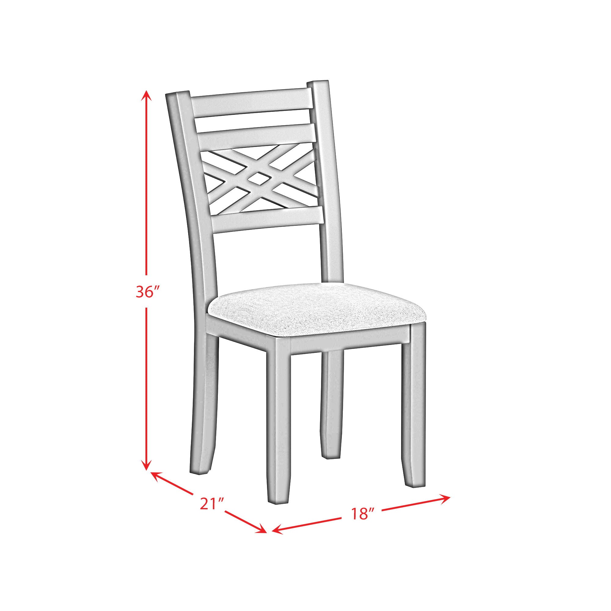 Brooks - 6 Piece Dining Set With Table, 4 Wood Back And Upholstered Seat Chairs, And Bench