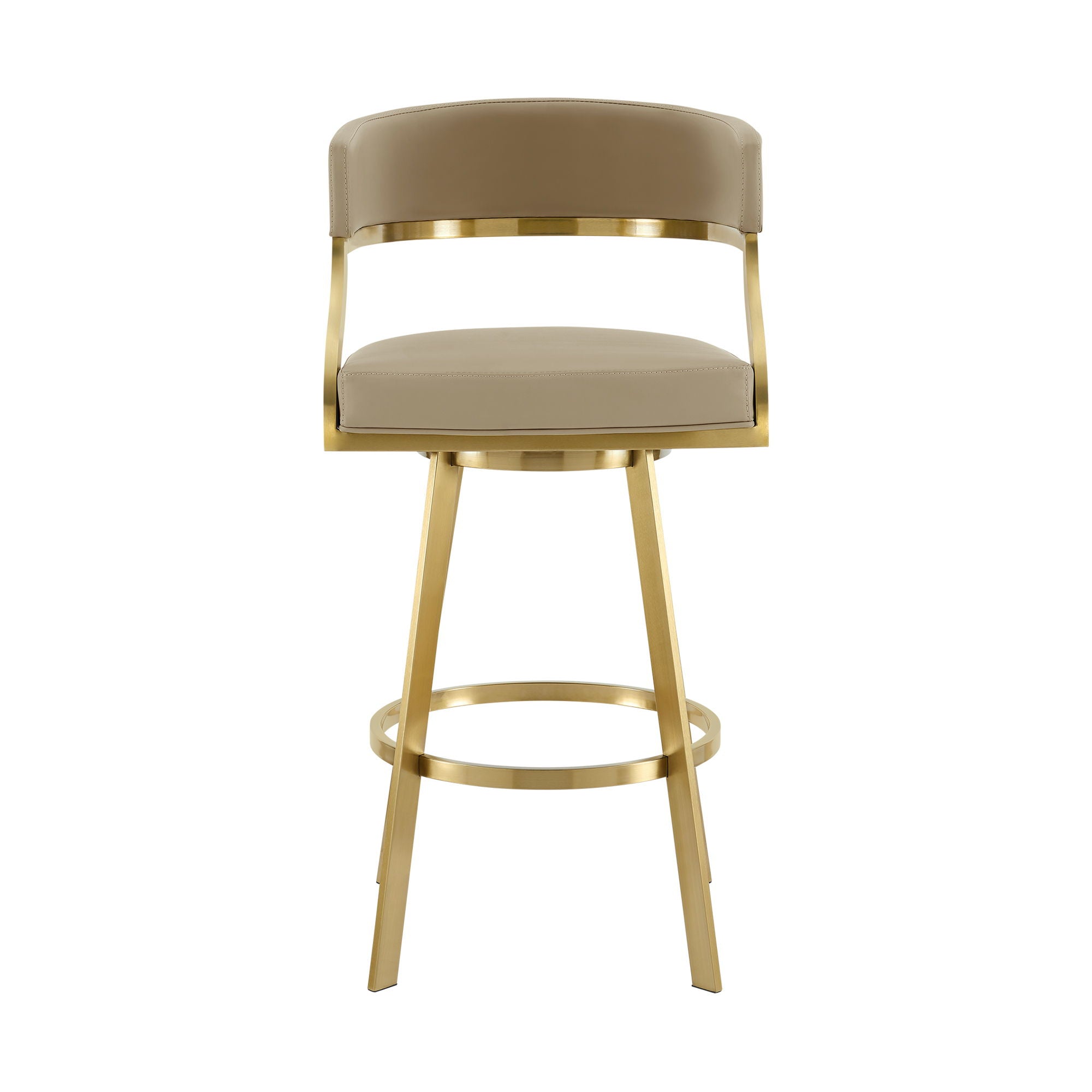 Saturn - Swivel Stool - Gold Legs