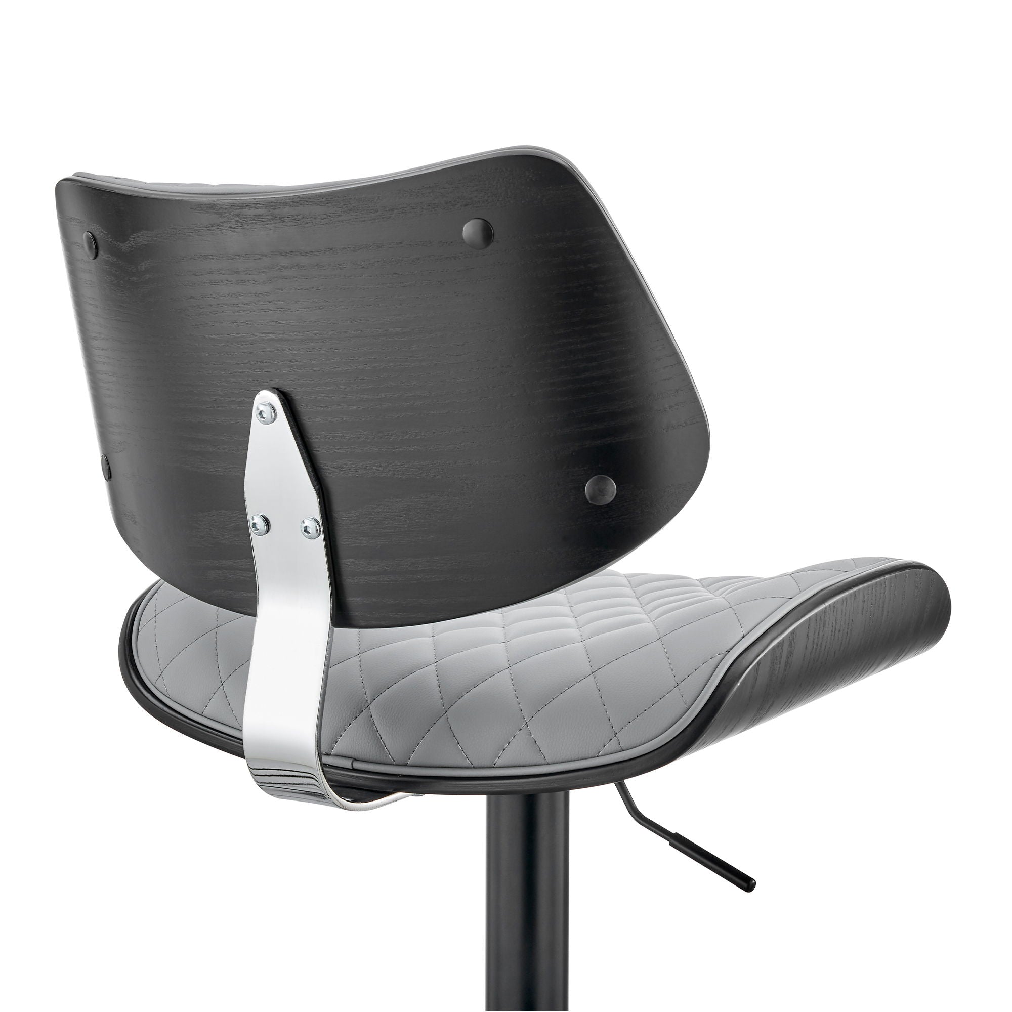Leland - Adjustable Bar Stool - Gray / Black