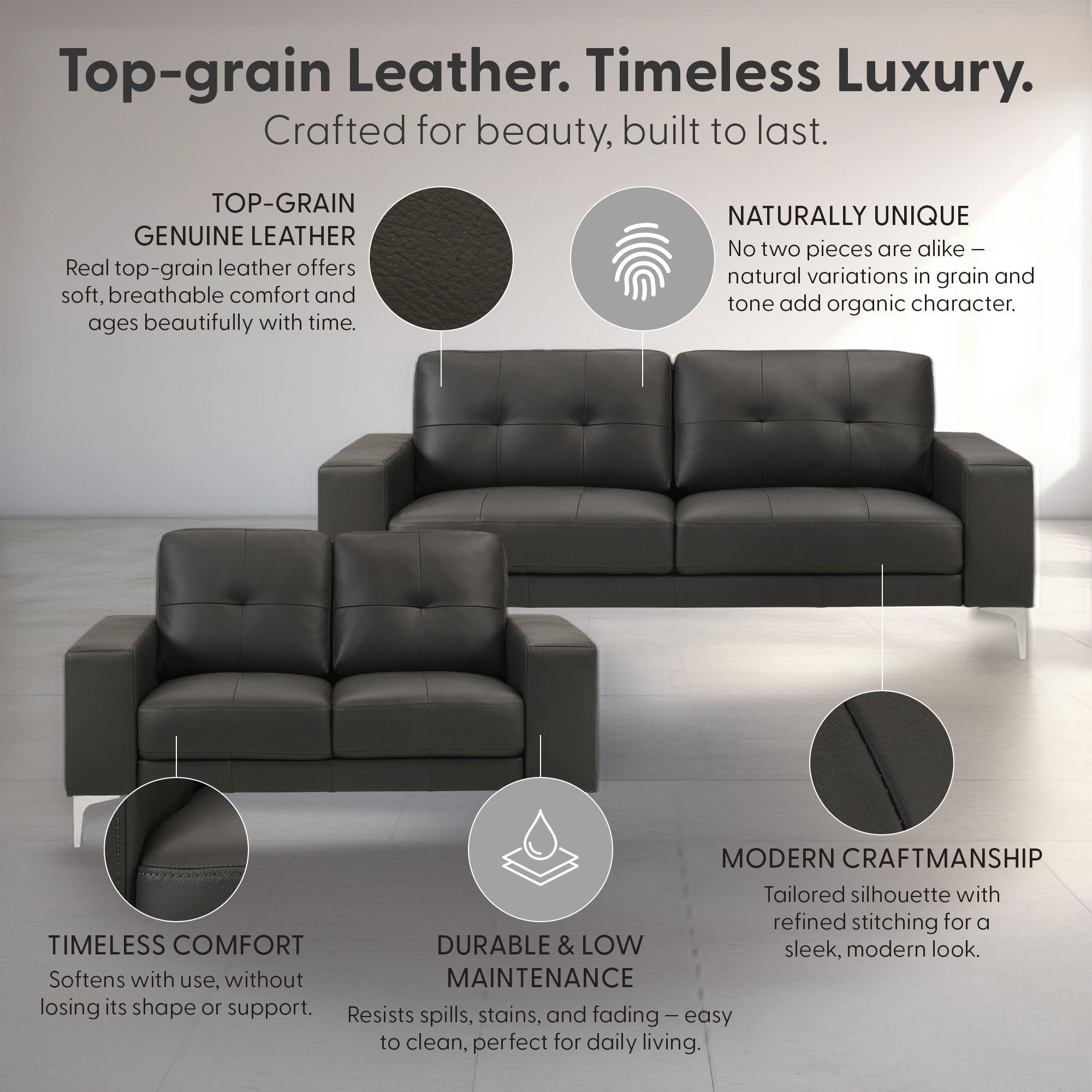 Faelin - 2-Piece Living Room Set (Sofa & Loveseat)