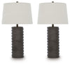 Neilett - Poly Table Lamp (Set of 2) - Antique Brown