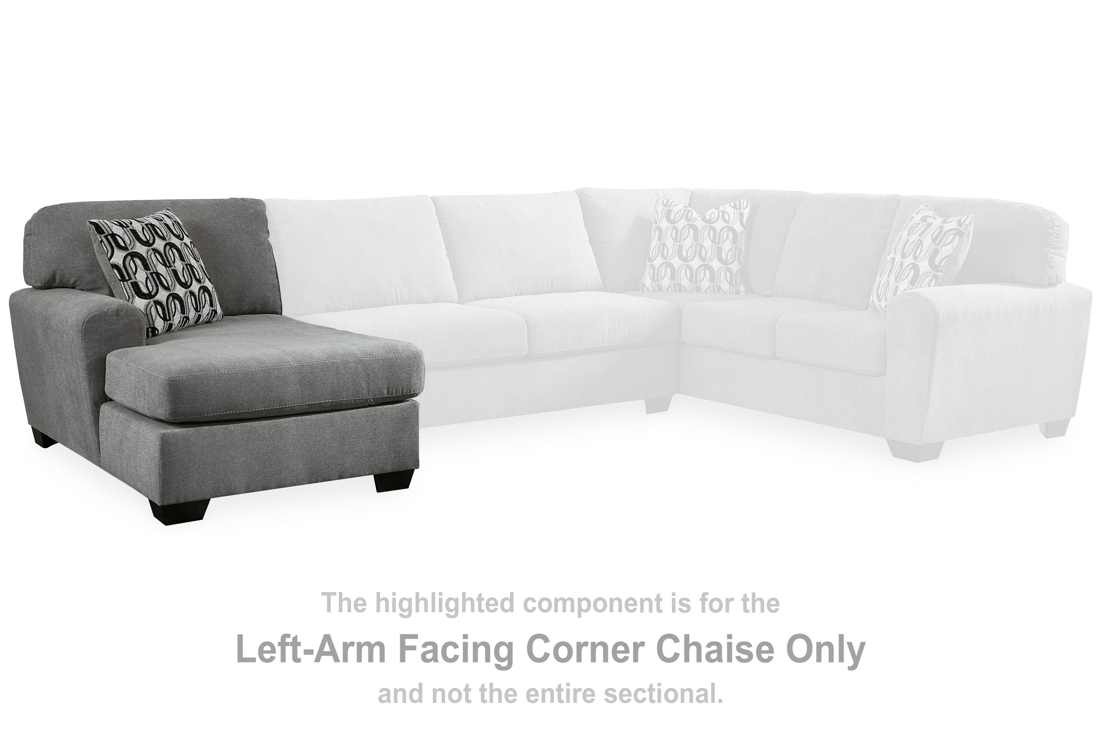 Birkdale Court - Laf Corner Chaise - Gray