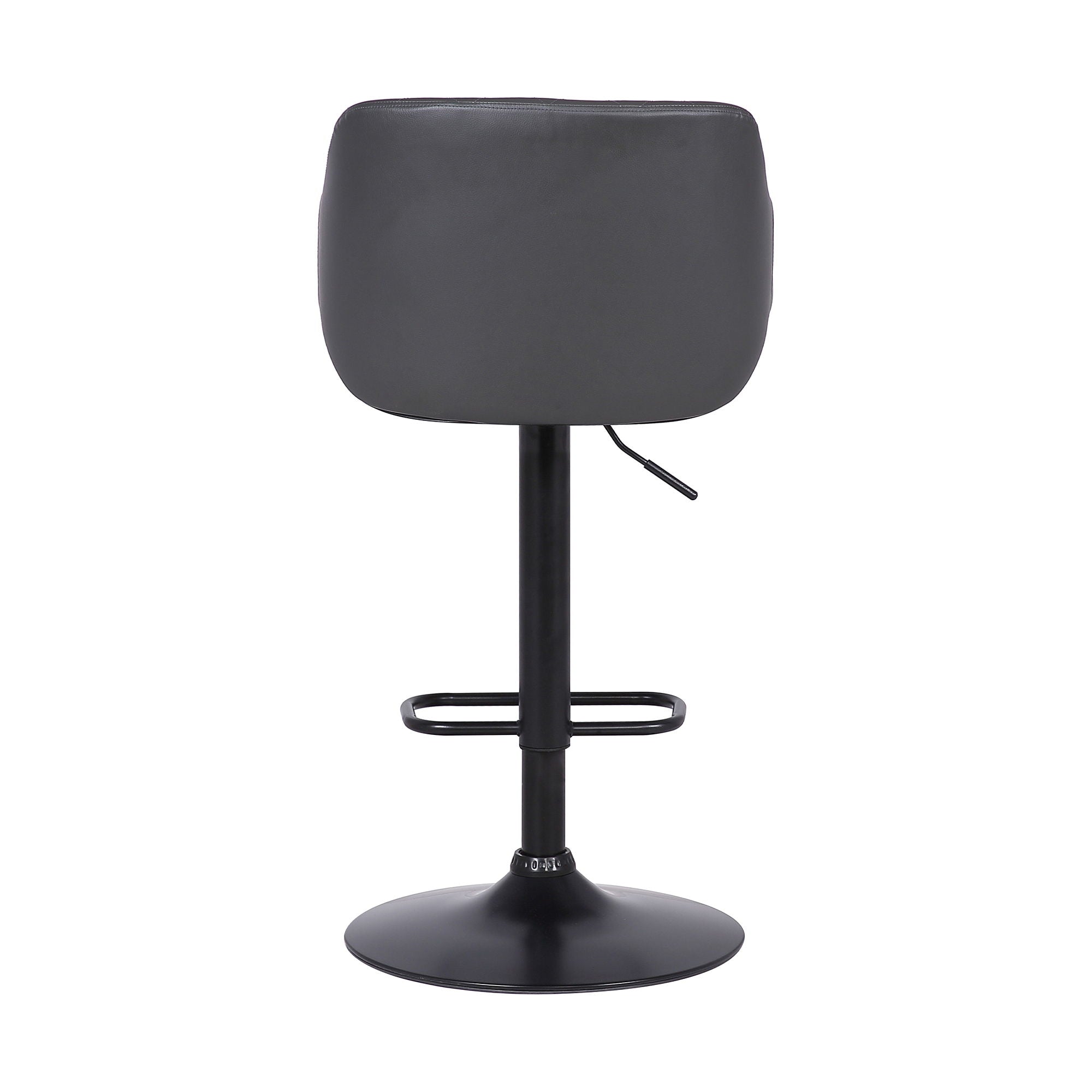 Toby - Adjustable Height Swivel Bar Stool - Black / Gray