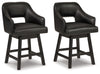 Tallenger - Upholstered Swivel Barstool (Set of 2)
