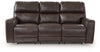 Crossplex - Power Reclining Sofa With Adjustable Headrest - Smoke