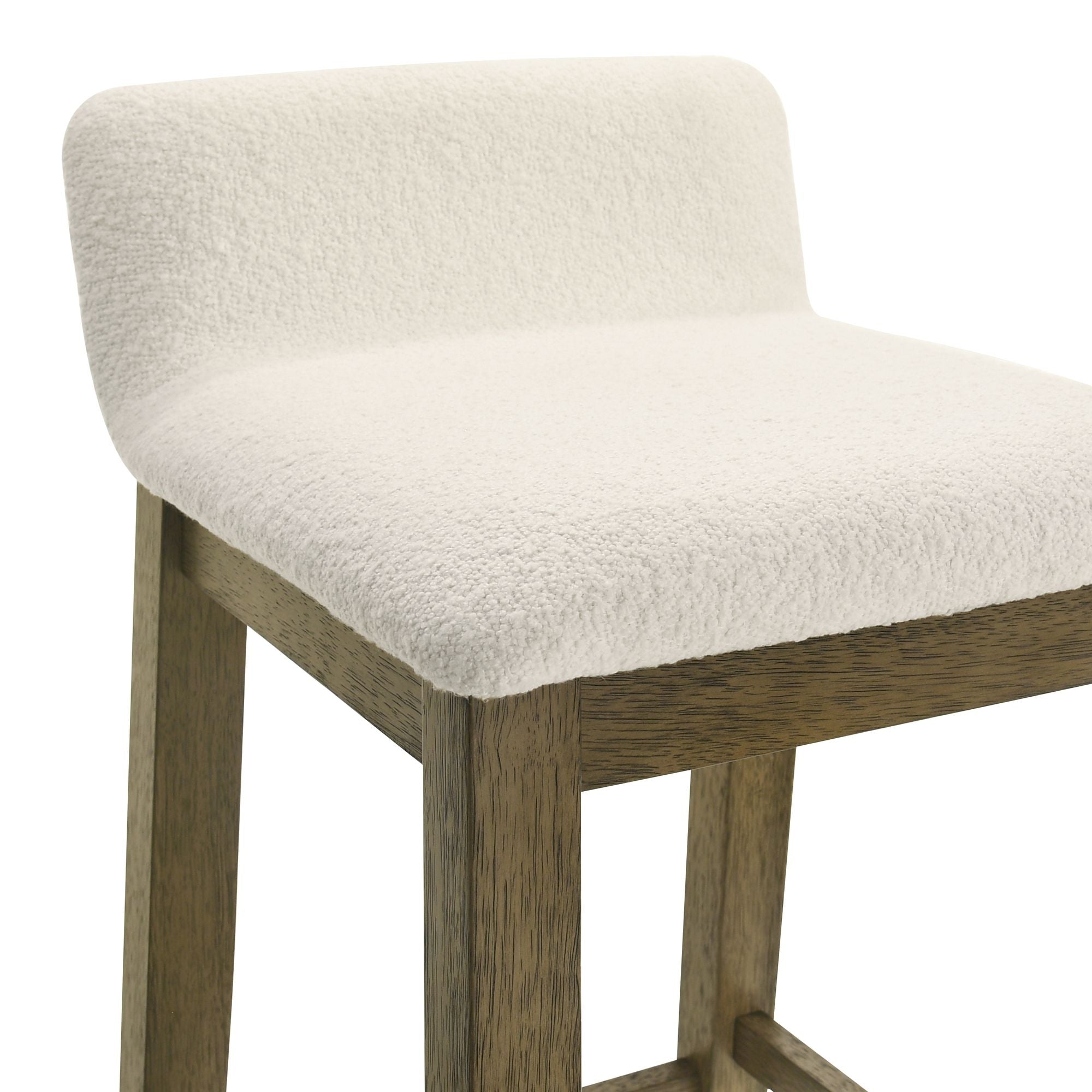 Annikah - Modern Transitional Wood Bar Height Kitchen Bar Stool
