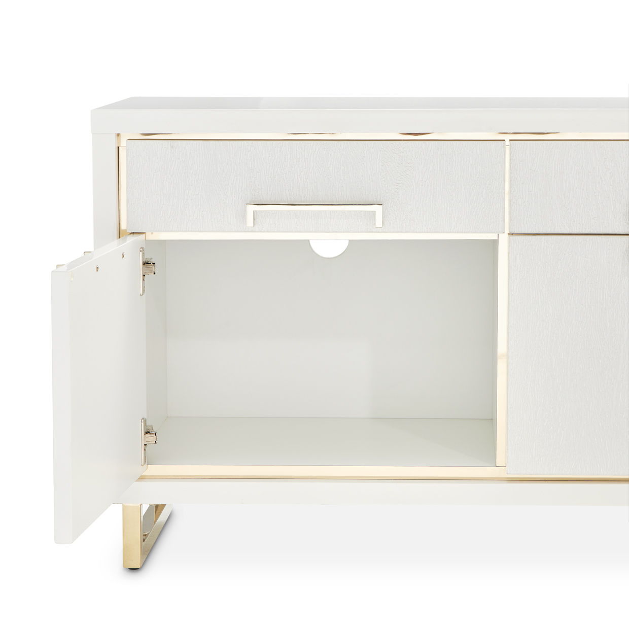 Palm Gate - Media Cabinet - Cloud White