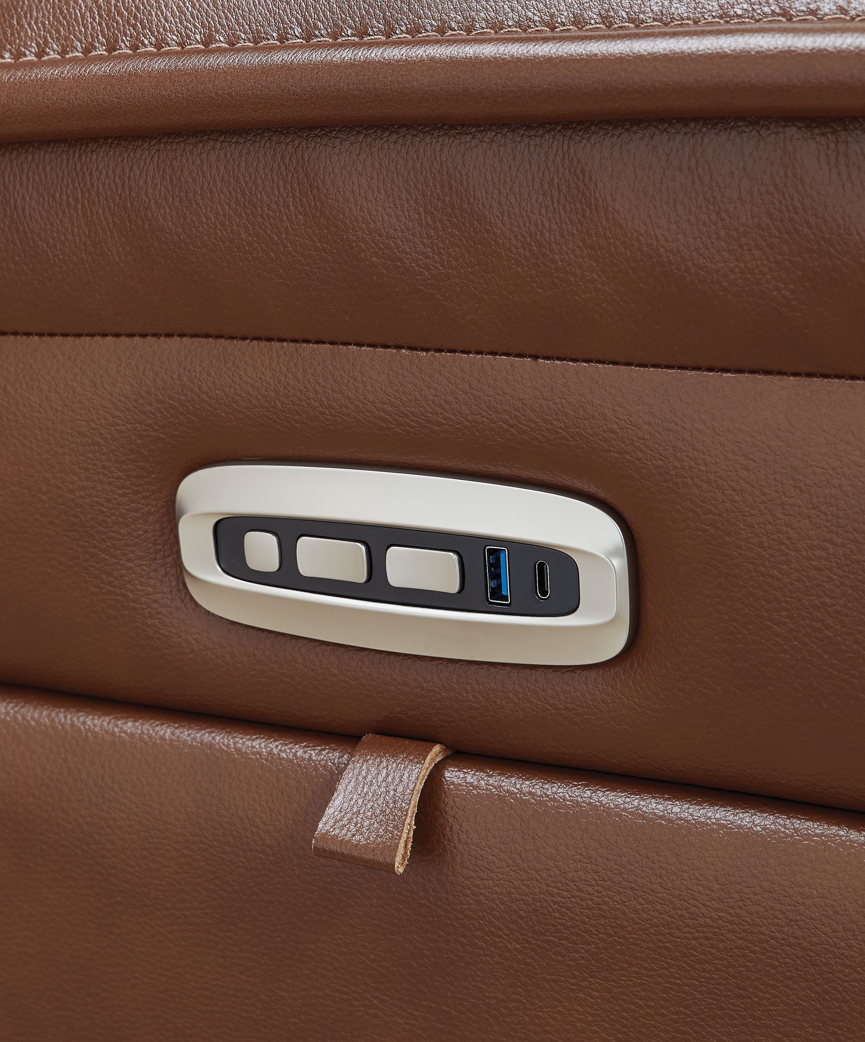 Healy Pier - Power Reclining Loveseat With Console / Adj Headrest - Chocolate