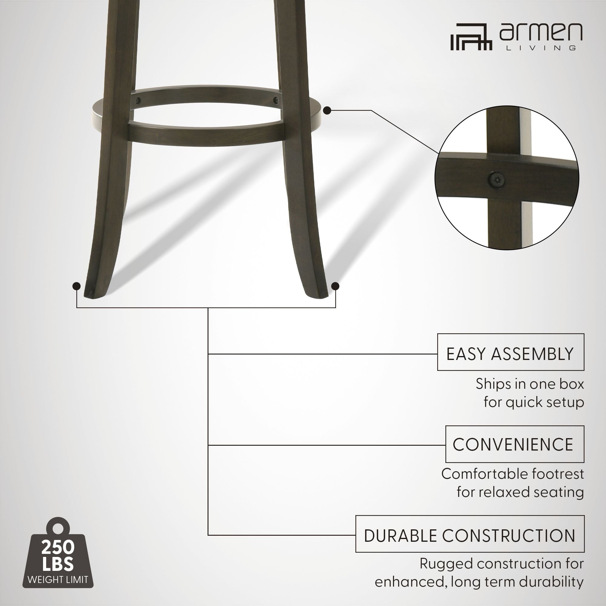 Elle - Swivel Counter Stool
