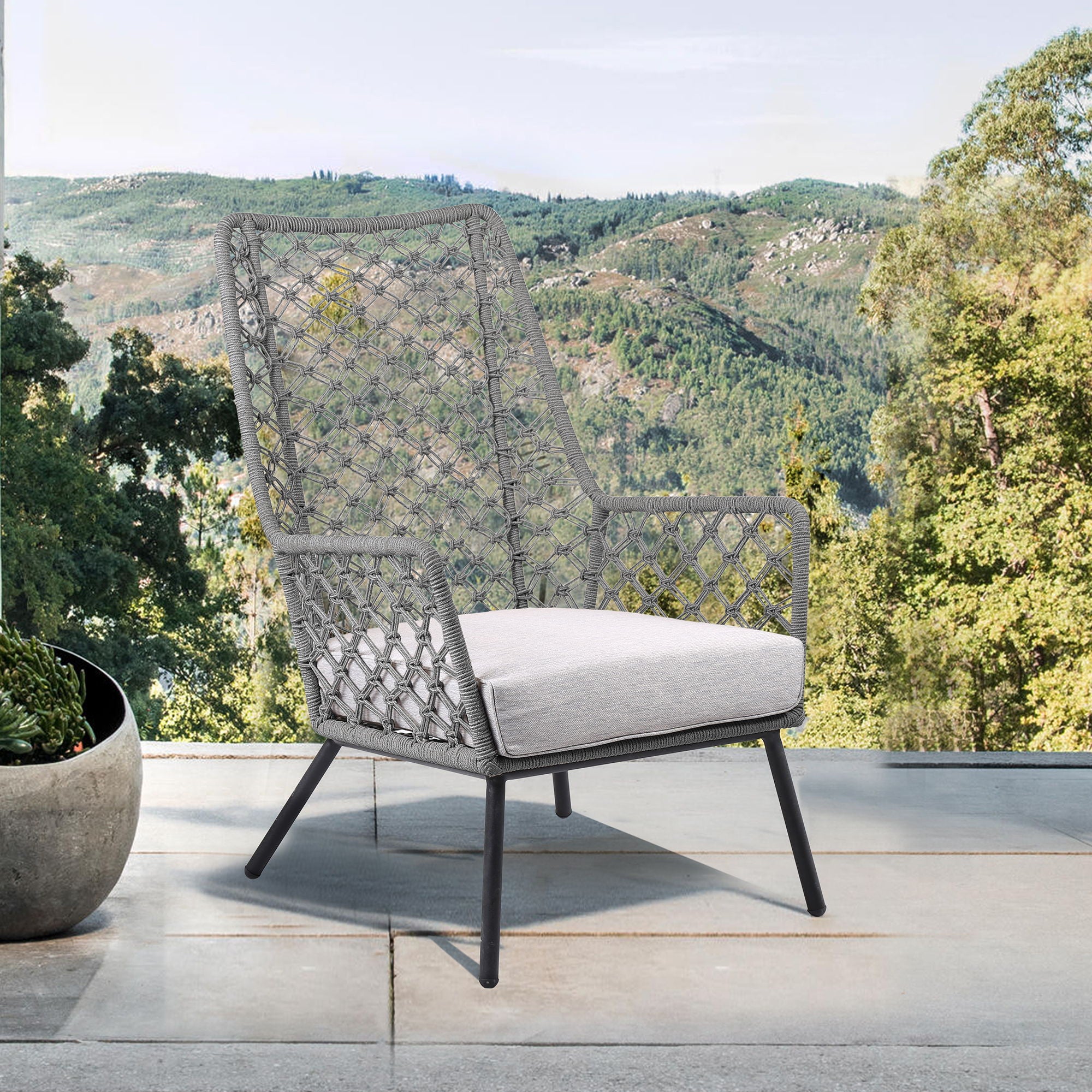 Marco - Indoor / Outdoor Steel Lounge Chair