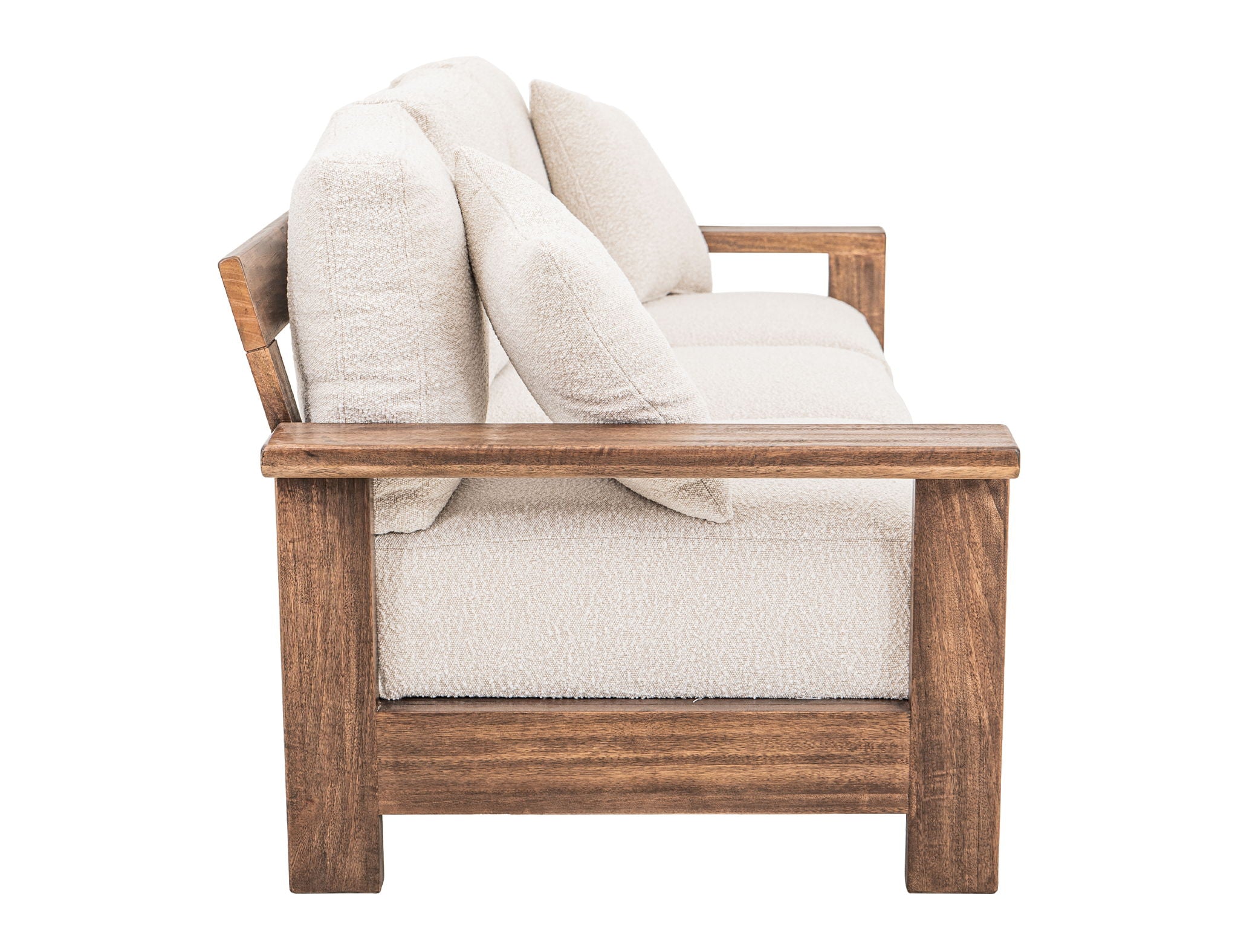 Duna - Sofa - White / Light Brown