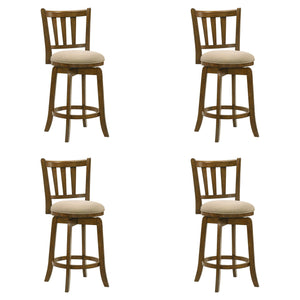 Wren - Modern Farmhouse Swivel Wood Counter Height Kitchen Bar Stool