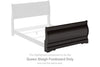 Huey Vineyard - Queen Sleigh Footboard - Black