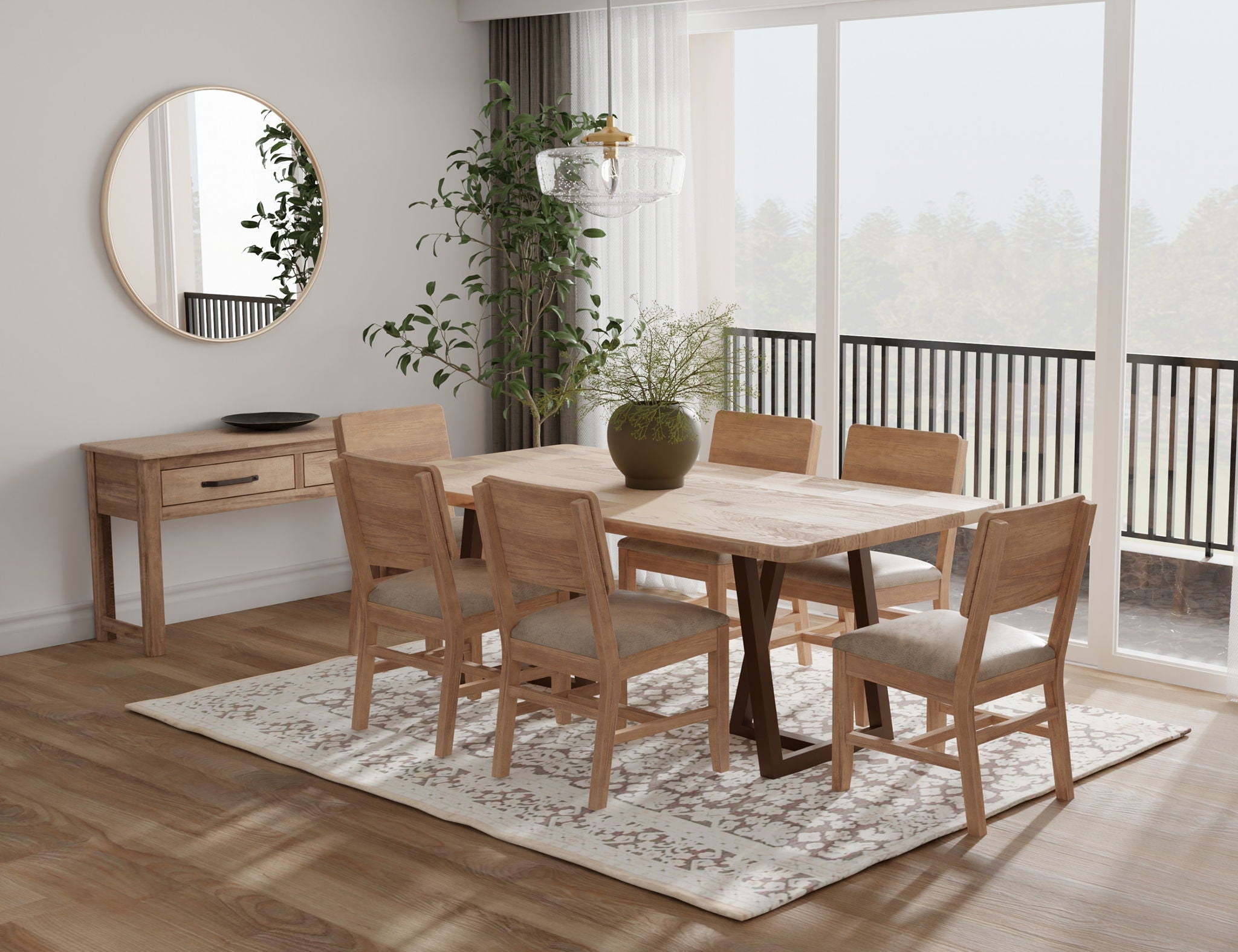 Natural Parota - Sofa Table - Brown Cappuccino