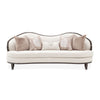 Camellia Field - Chenille Sofa - Beige / Dark Brown