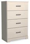 Stelsie - Four Drawer Chest - White