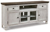 Havalance - Extra Large TV Stand - 4 Doors - Brown / Beige