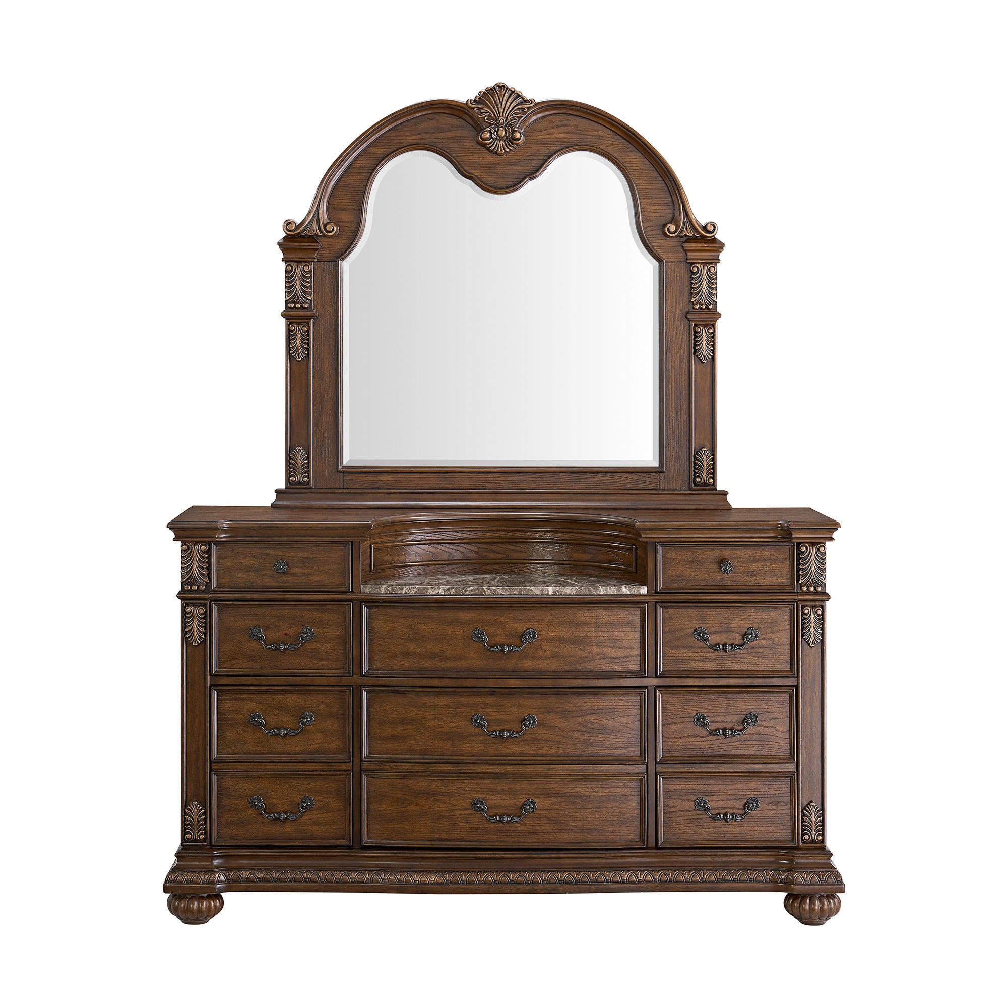 Cadenza - Dresser And Mirror Set - Brown