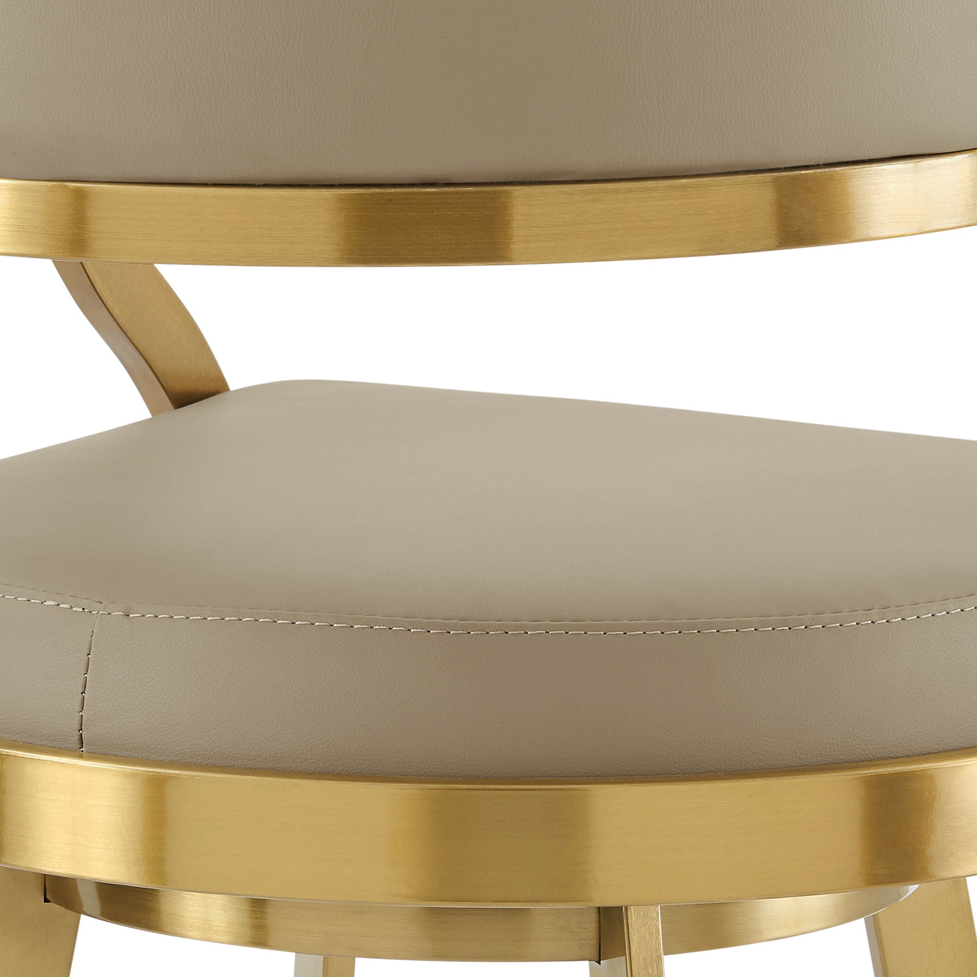 Saturn - Swivel Stool - Gold Legs