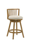 Harper - 30" Amber Glow Bar Height Rubberwood Swivel Barstool