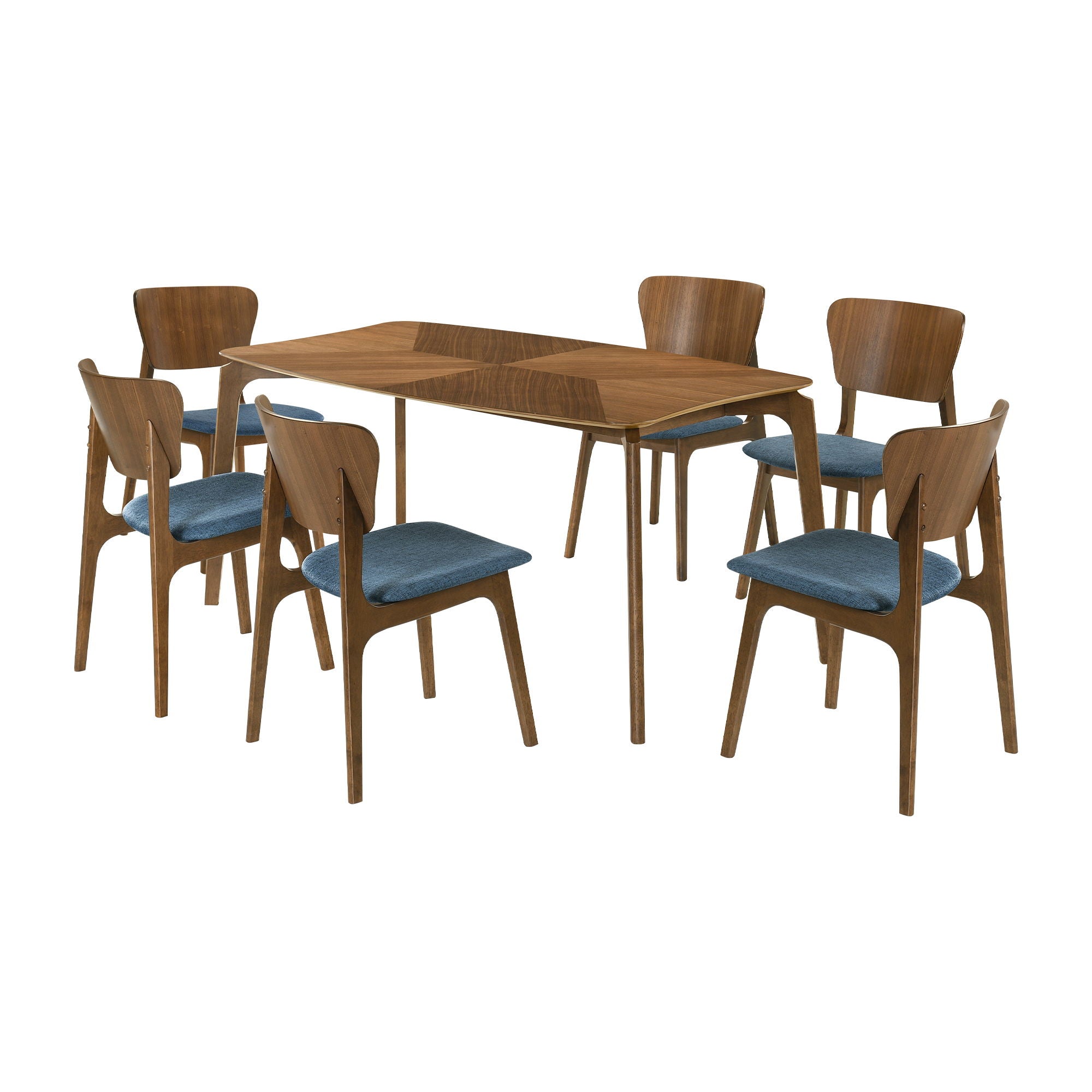 Kalia - Dining Set With Walnut Table