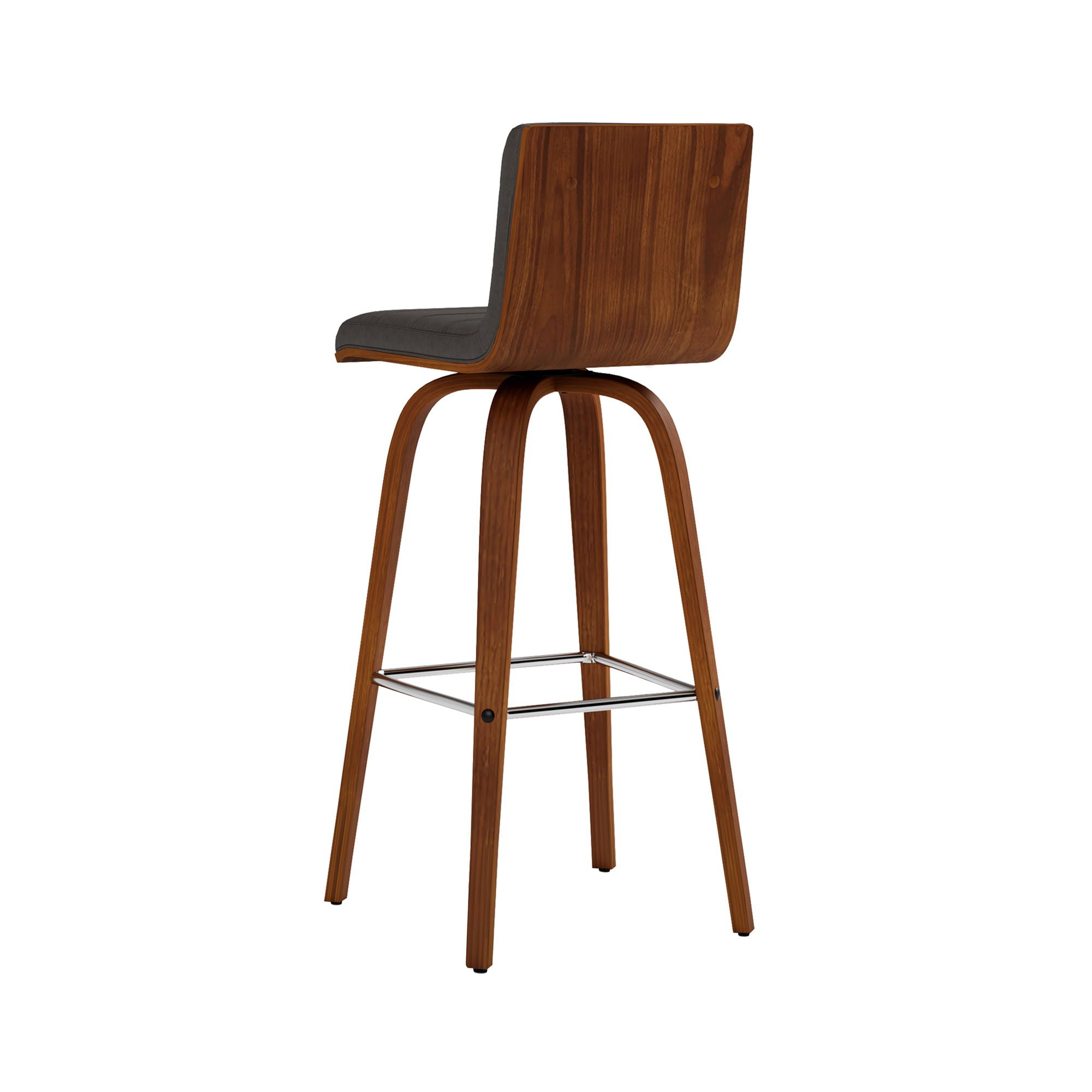Vienna - 30" Swivel Bar Stool - Walnut Wood
