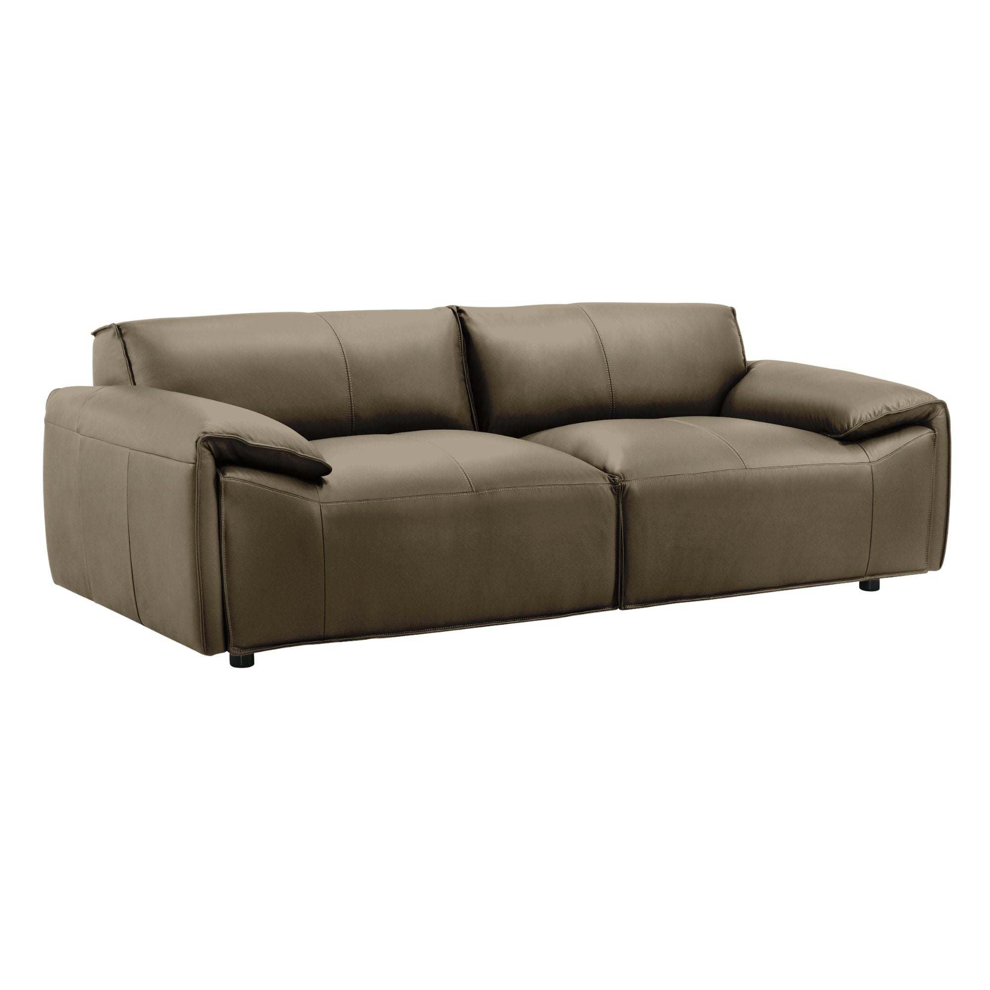 Tanner - Leather Sofa With Padded Arms