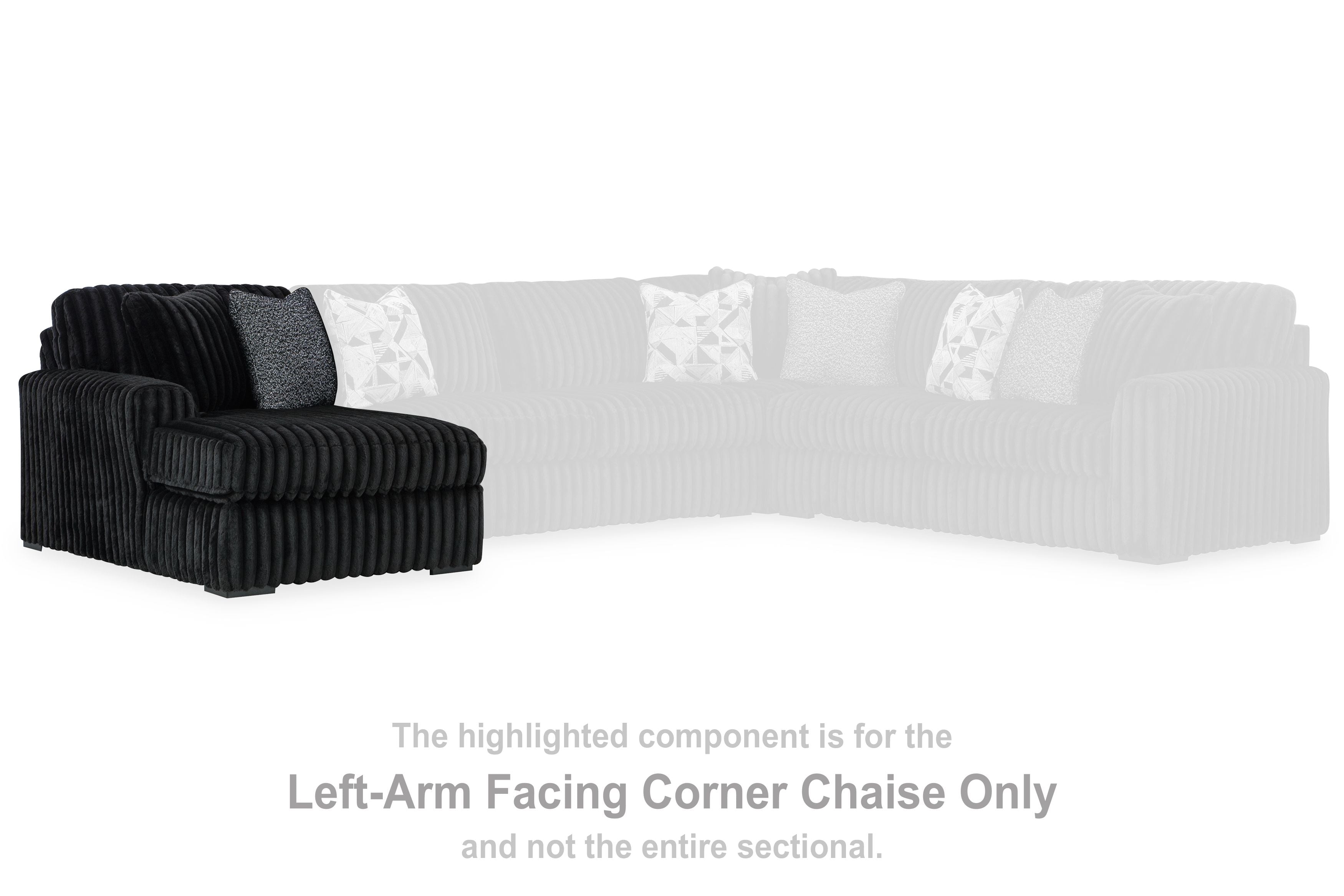 Midnight-Madness - Laf Corner Chaise - Onyx