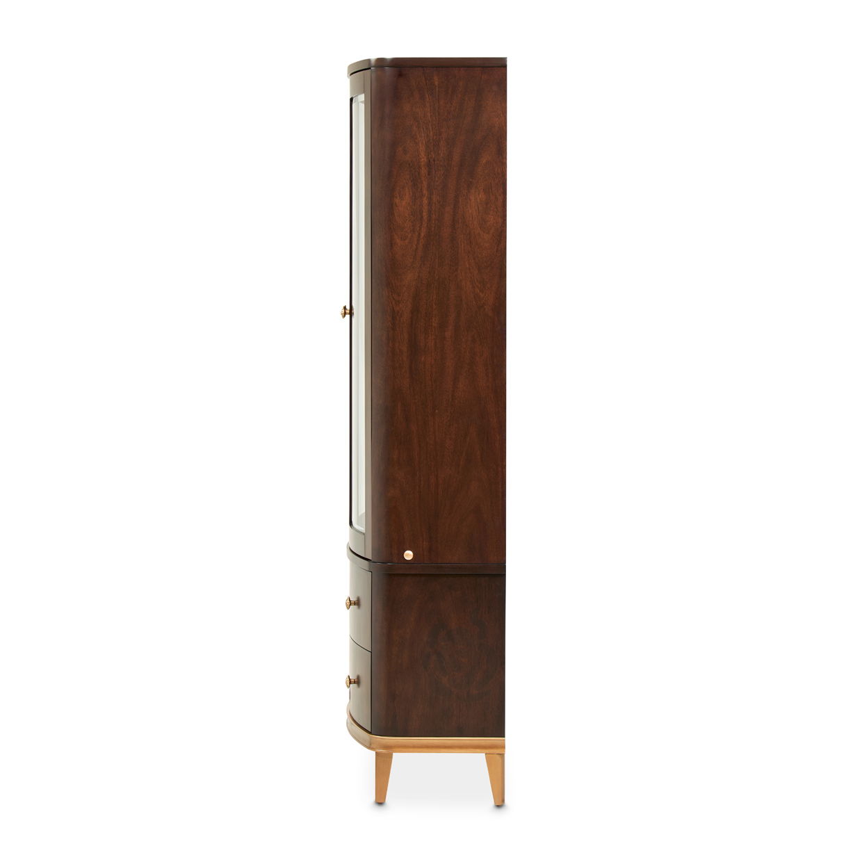 Camellia Field - Display Cabinet - Dark Brown