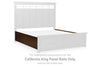 Taffenbrook - California King Panel Rails - Medium Brown