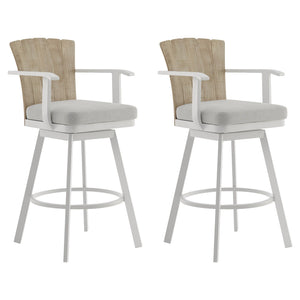 Hazel - Outdoor Patio Swivel Counter Stool Set
