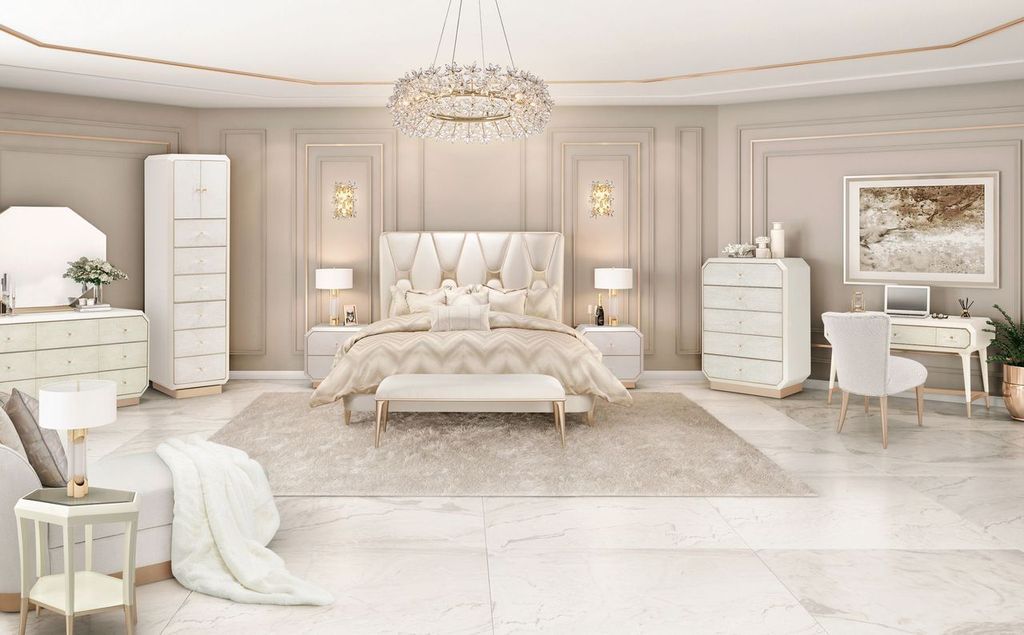 La Rachelle - 2-Drawer Nightstand - Champagne