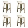 Annikah - Modern Transitional Wood Bar Height Kitchen Bar Stool