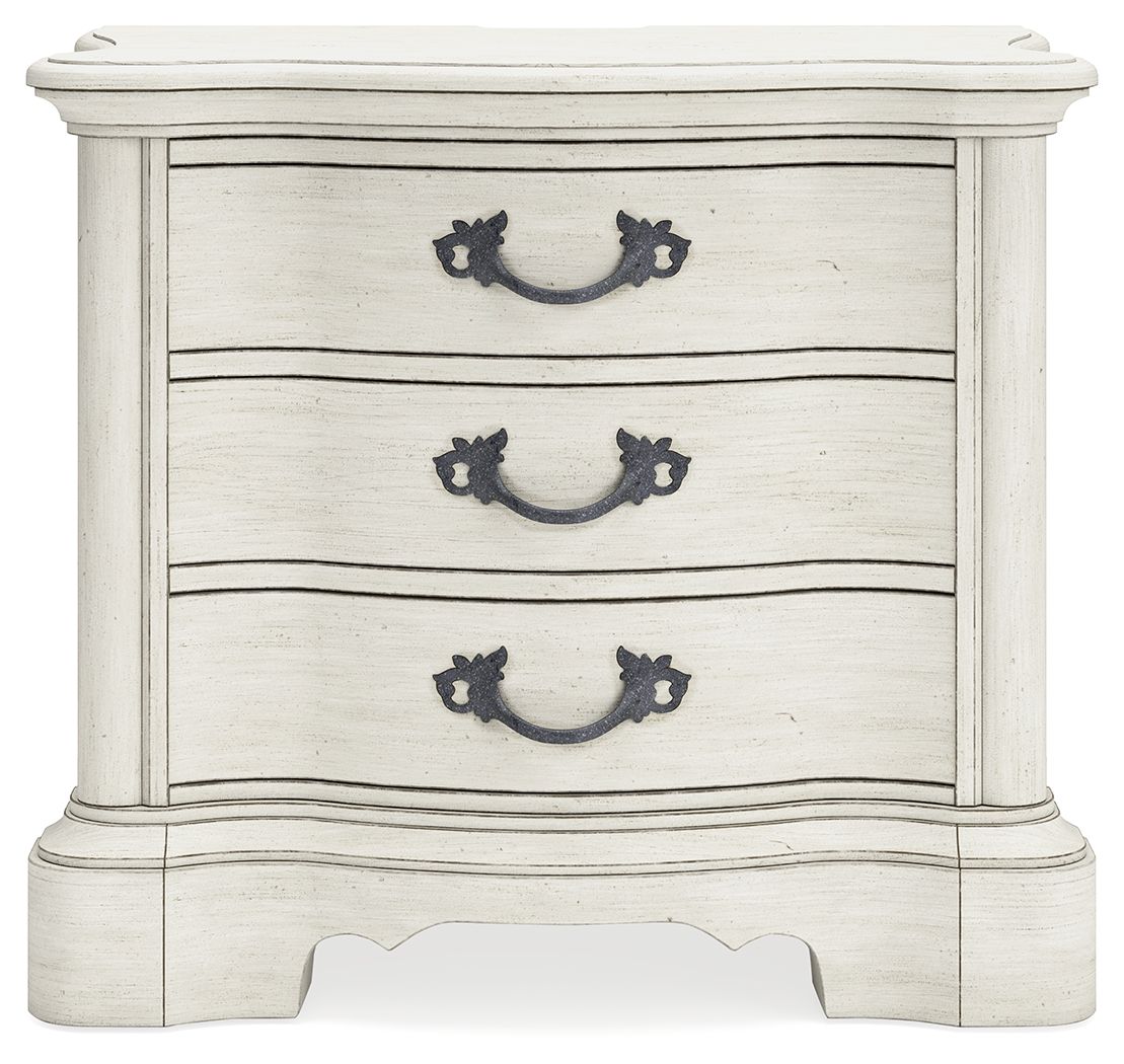 Arlendyne - Three Drawer Night Stand - Antique White