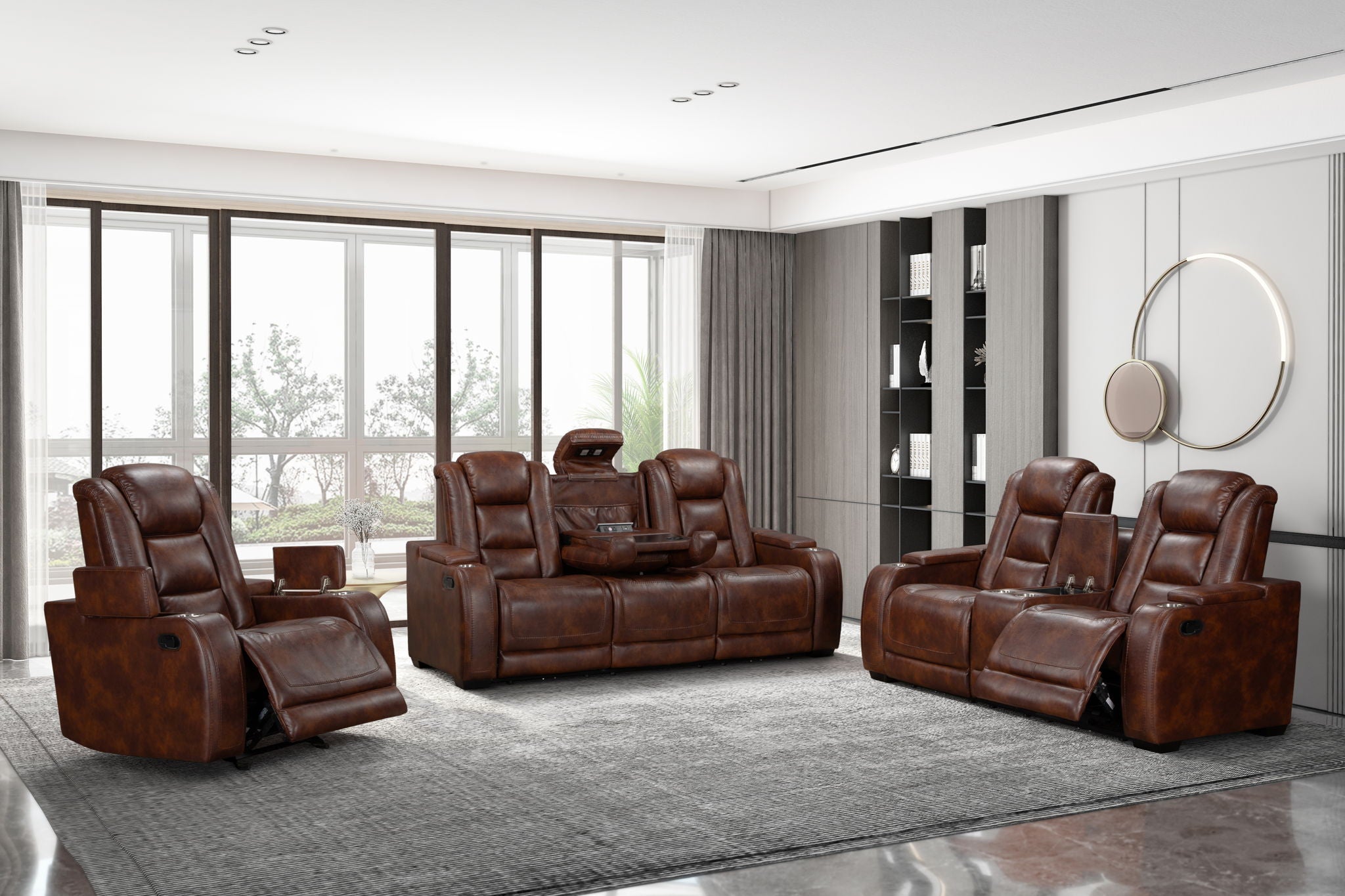Chester - Reclining Console Loveseat