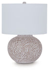 Vien - Terracotta Table Lamp - Distressed White