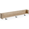 Oliah - Wall Mounted Coat Rack w/Shelf - Natural