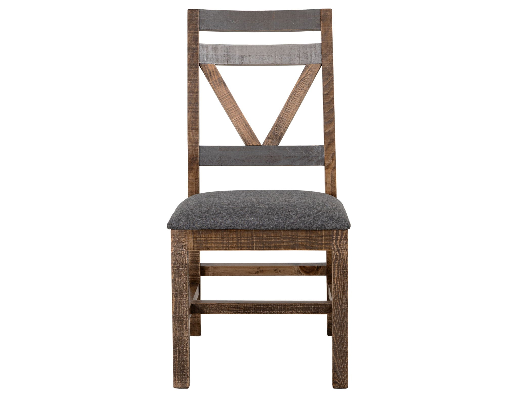 Loft - Chair With Fabric Seat (Set of 2) - Two Tone Gray / Brown