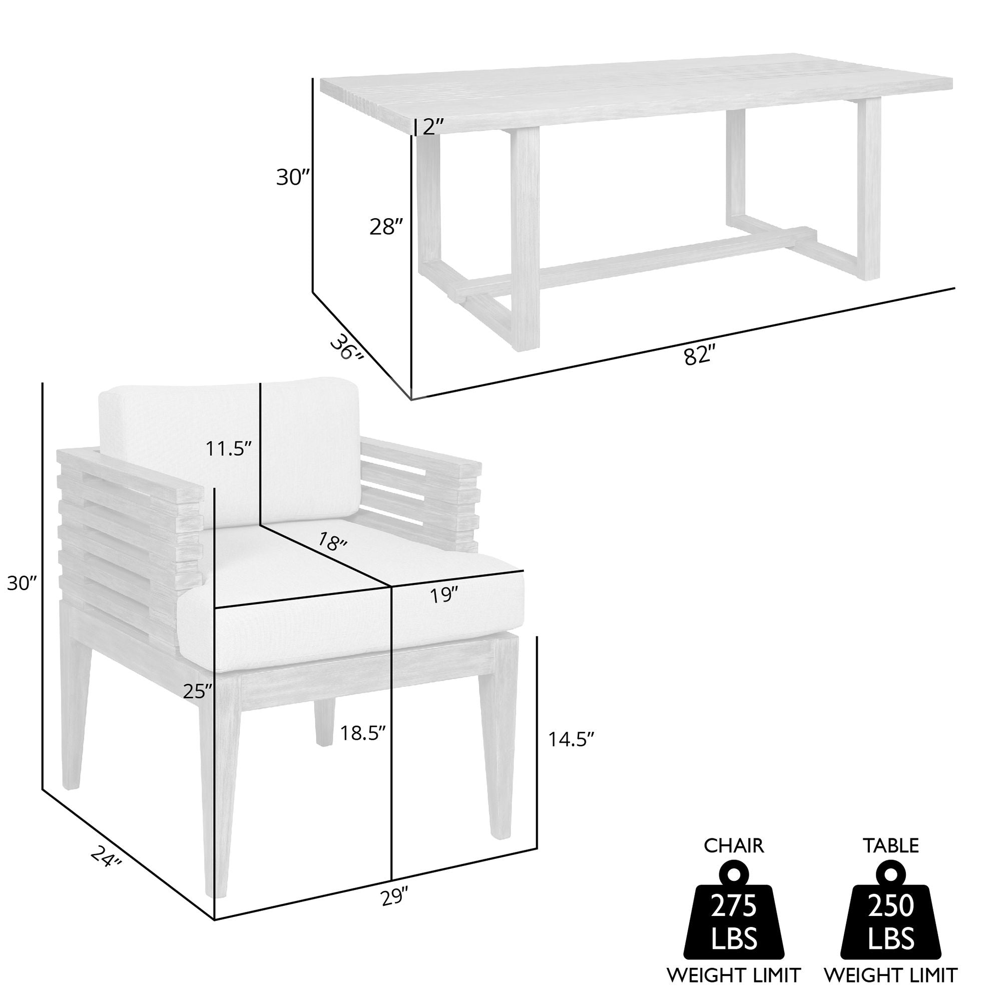 Vivid - Outdoor Patio Dining Set