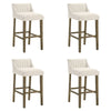 Fauna - Modern Transitional Wood Bar Height Kitchen Bar Stool