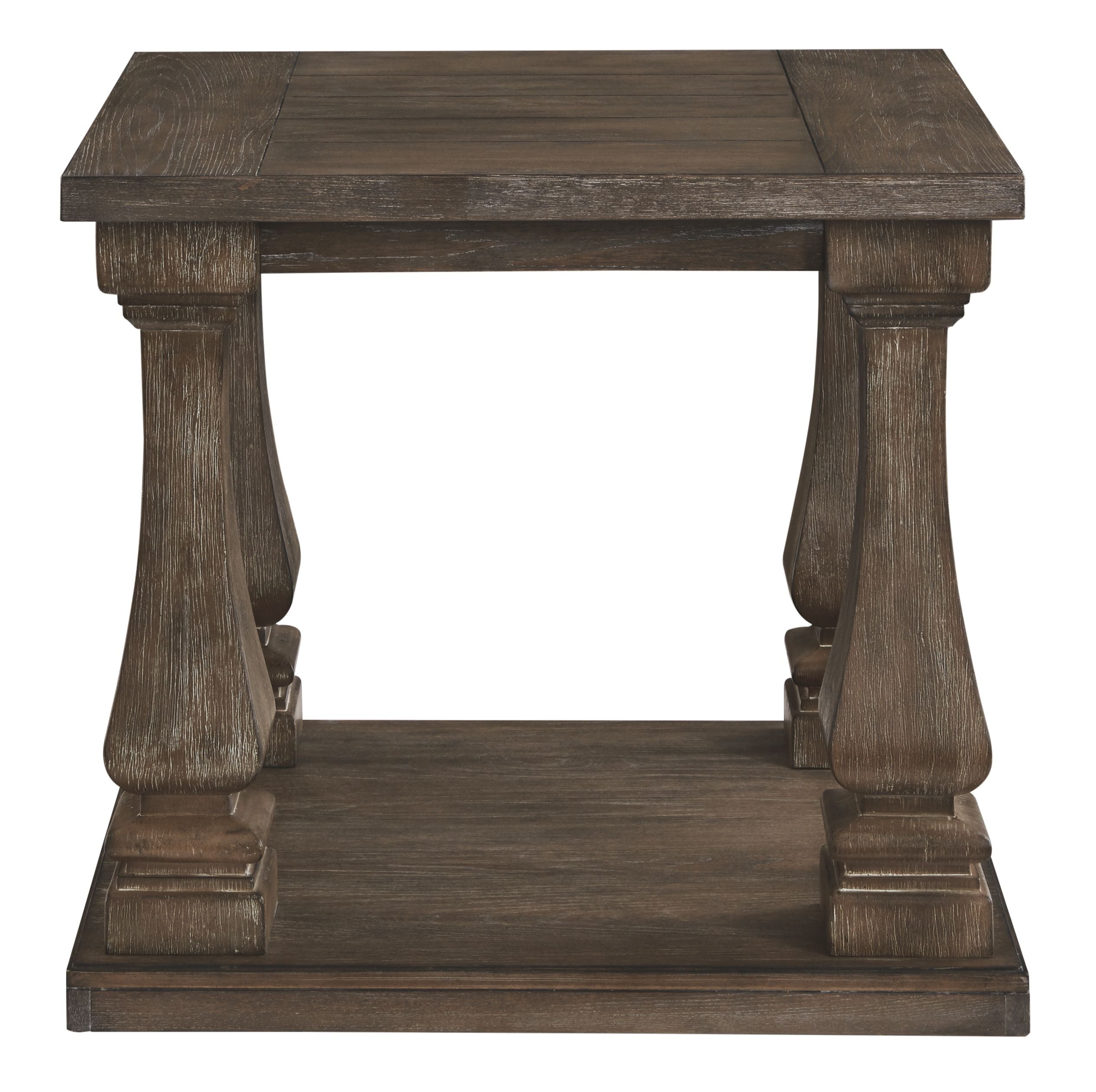 Johnelle - Rectangular End Table - Gray