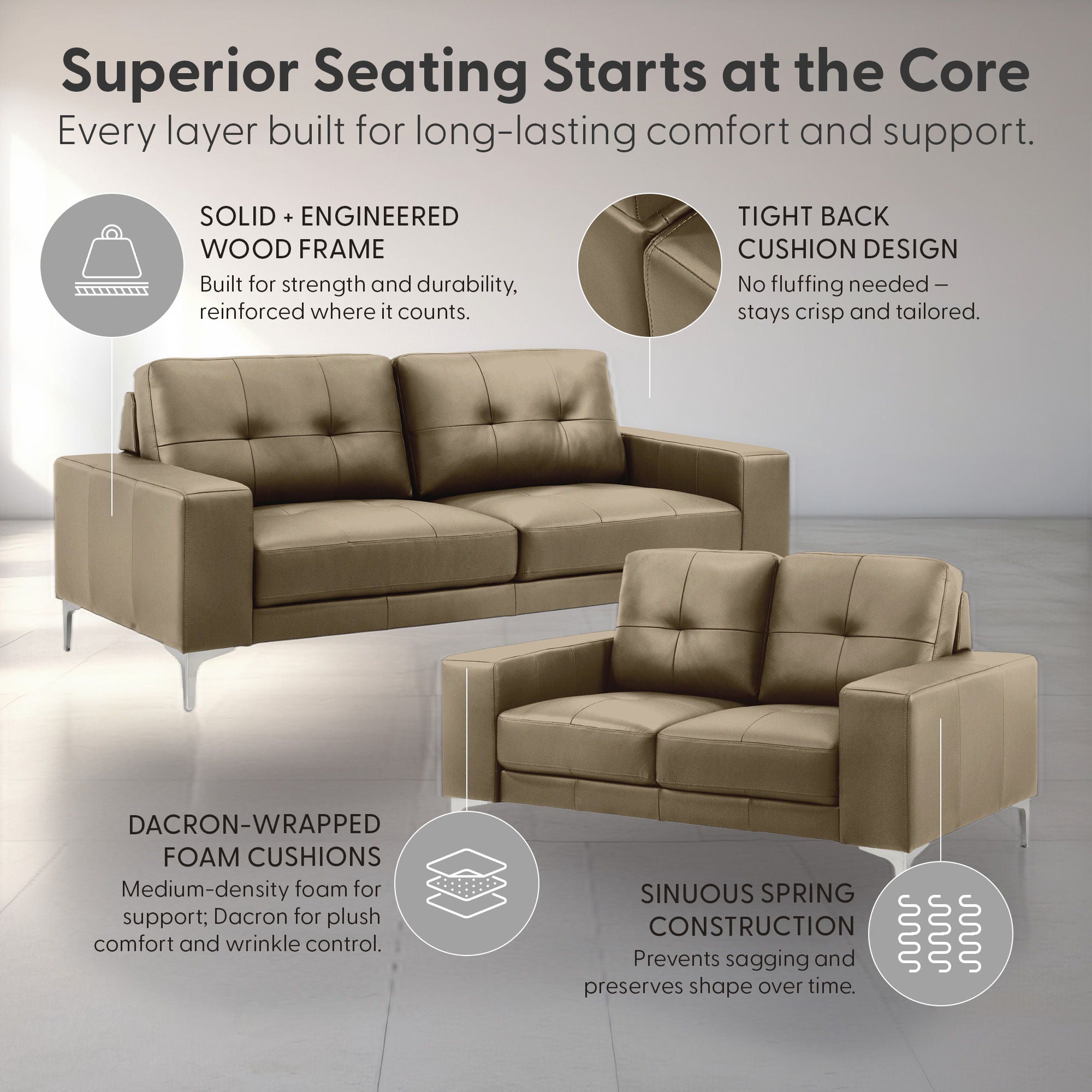 Faelin - 2-Piece Living Room Set (Sofa & Loveseat)