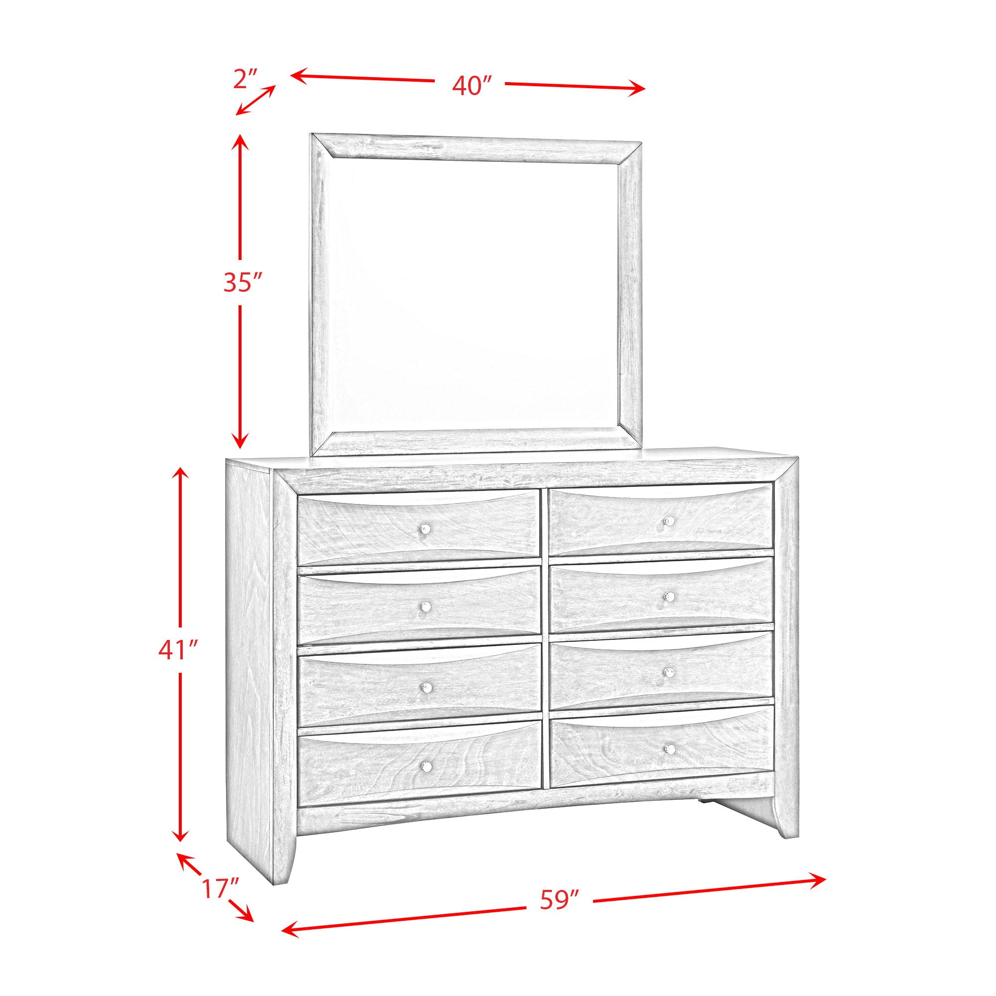 Harlington - 2-Drawer Nightstand - Dark Chocolate