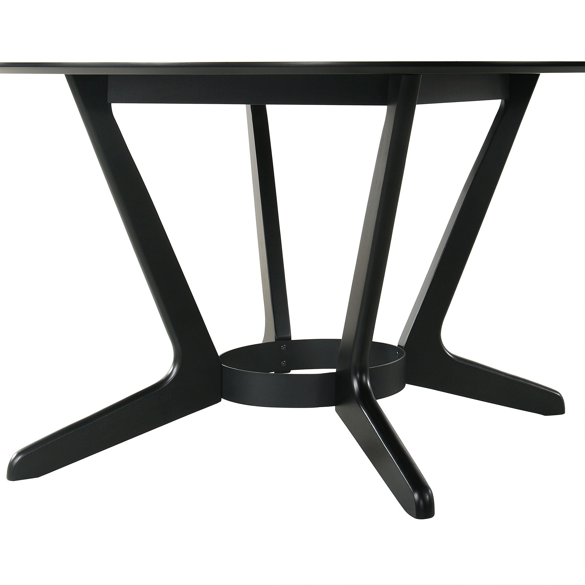 Santana - Round Dining Table Set - Black